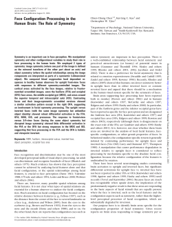 Face Configuration Processing in the Human Brain: The Role of