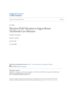Electron-Drift Velocities in Argon-Boron Trichloride