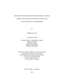 INDIVIDUALS WITH DISABILITIES EDUCATION ACT