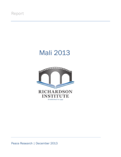 Mali 2013 - Lancaster University