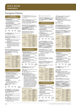 DATA BOOK - Thoroughbred owner and breeder