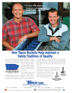 How Tapco Buckets Help Maintain a Family Tradition of