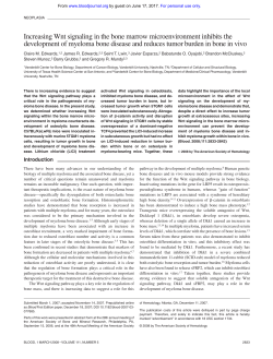 Increasing Wnt signaling in the bone marrow