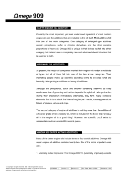 SUPER ENGINE OIL ADDITIVE: Probably the most important, yet