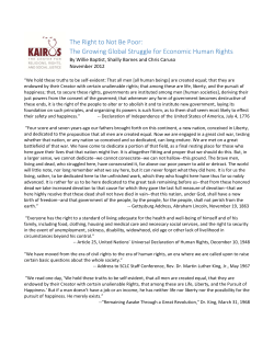 The Right to Not Be Poor