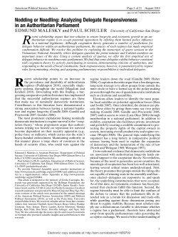 Nodding or Needling: Analyzing Delegate Responsiveness in an