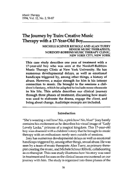The Journey by Train: Creative Music Therapy with a 17-Year
