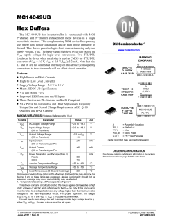 MC14049UB - Hex Buffers