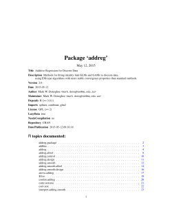 Package `addreg`