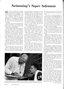 Swimming`s Super Salesman