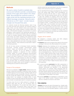 Methods - Sugary Drink FACTS