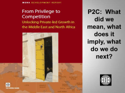P2C: What did we mean, what does it imply