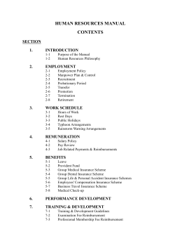 human resources manual contents