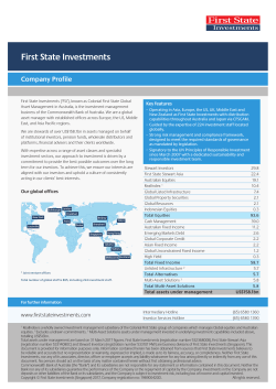 here - First State Investments