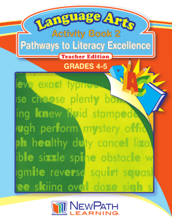 Pathways to Literacy Excellence