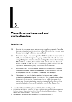Chapter 3: The anti-racism framework and multiculturalism