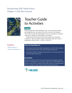 The Peru Current - Oceans of Data Institute