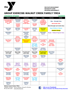 Group Exercise Schedule - YMCA Of Greater Des Moines