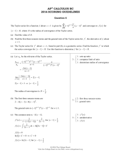 ap&reg; calculus bc 2014 scoring guidelines