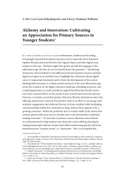 this PDF file - RBM: A Journal of Rare Books, Manuscripts