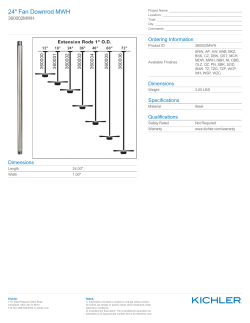 24" Fan Downrod MWH