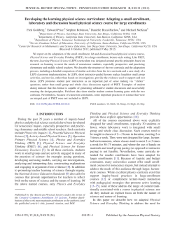 Developing the learning physical science curriculum