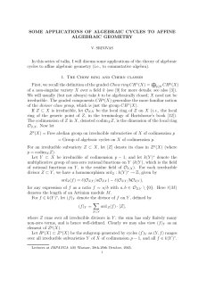 SOME APPLICATIONS OF ALGEBRAIC CYCLES TO AFFINE