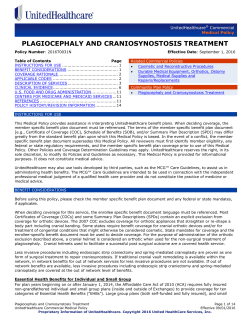 Plagiocephaly and Craniosynostosis Treatment