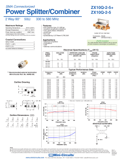 datasheet - Mini Circuits