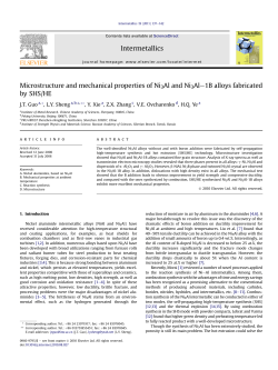 Microstructure and mechanical properties of Ni3Al and Ni3Al