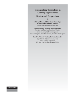 Organosilane Technology in Coating Applications
