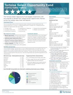 Tortoise Select Opportunity Fund