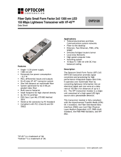 Fiber Optic Small Form Factor 2x5 1300 nm LED 155