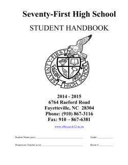 Seventy-First High School - Cumberland County Schools