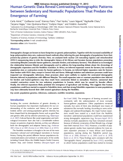 Article Human Genetic Data Reveal Contrasting