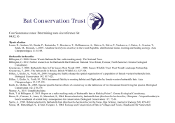Core Sustenance zones: Determining zone size reference list 04.02.16