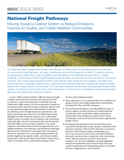 NRDC: National Freight Pathways