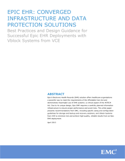 epic ehr: converged infrastructure and data