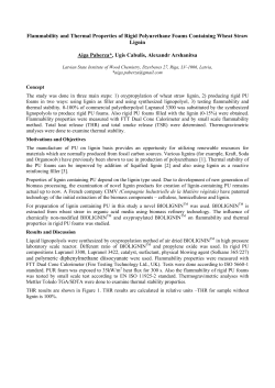 Flammability and Thermal Properties of Rigid