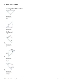 CCSS SENSE-MAKING Find x. 8. ANSWER: 9. ANSWER: or 10