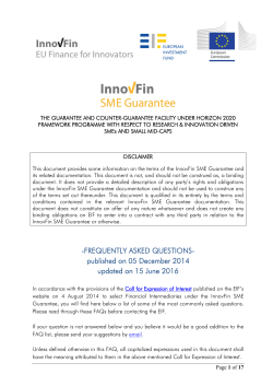 FREQUENTLY ASKED QUESTIONS