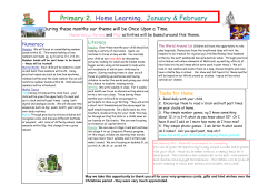 Home Learning Jan Feb - Ebrington Primary School