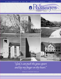 Summer 2010: Vol 20 - St. Paul`s Monastery