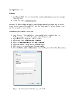 Making a Script Tool