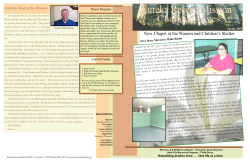 New Chapel at the Women and Children`s Shelter