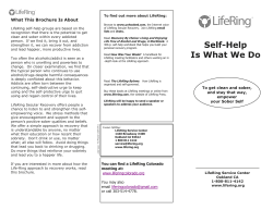 Self-Help Is What We Do