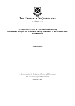 International Slow Food members` vacation destination