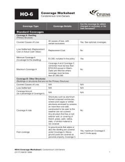 HO-6 - Citizens Property Insurance