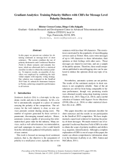 Training Polarity Shifters with CRFs for Message Level Polarity