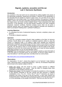 lab handout - synthesis of waves